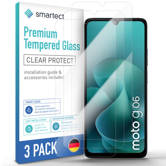 smartect TPU Schutzfolie Klar für Motorola Moto G06 / G06 Power, 3 Stück