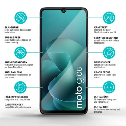 smartect TPU Schutzfolie Klar für Motorola Moto G06 / G06 Power, 3 Stück