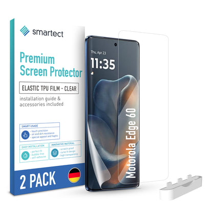 smartect TPU Schutzfolie Klar für Motorola Edge 60 , 2 x Front