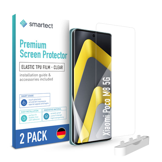 smartect TPU Schutzfolie Klar für Xiaomi Poco M8 5G, 2 x Front