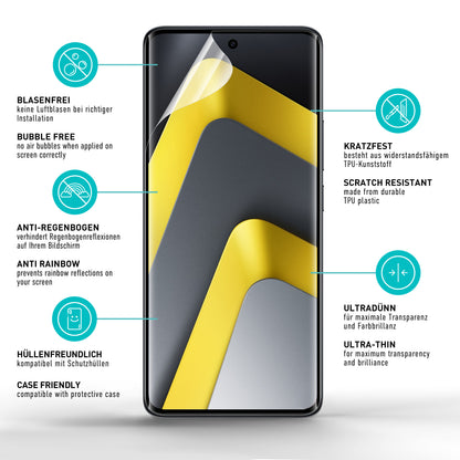 smartect TPU Schutzfolie Klar für Xiaomi Poco M8 5G, 2 x Front