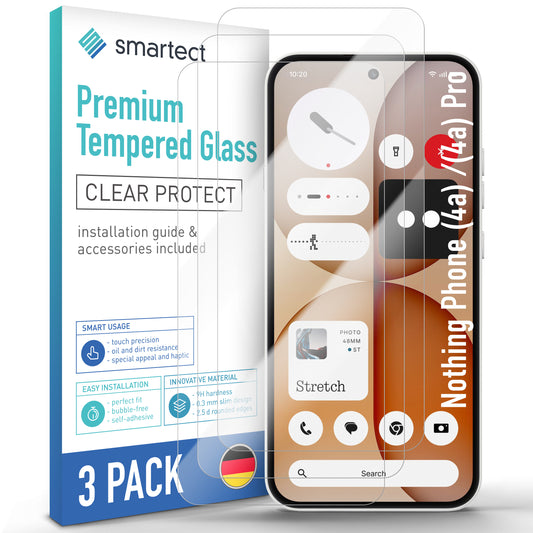 smartect TPU Schutzfolie Klar für Nothing Phone (4a) Pro / (4a), 3 Stück