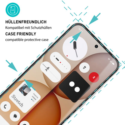 smartect TPU Schutzfolie Klar für Nothing Phone (4a) Pro / (4a), 3 Stück
