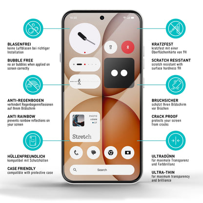 smartect TPU Schutzfolie Klar für Nothing Phone (4a) Pro / (4a), 3 Stück