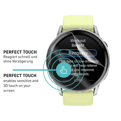 smartect TPU Schutzfolie Klar für Garmin Venu 4 45 mm, 3 x Front