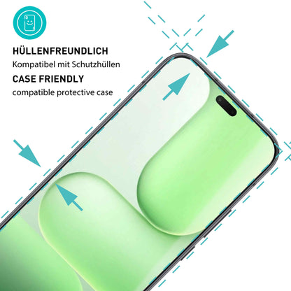 smartect Schutzglas Klar für Honor 600 Lite, 3 Stück