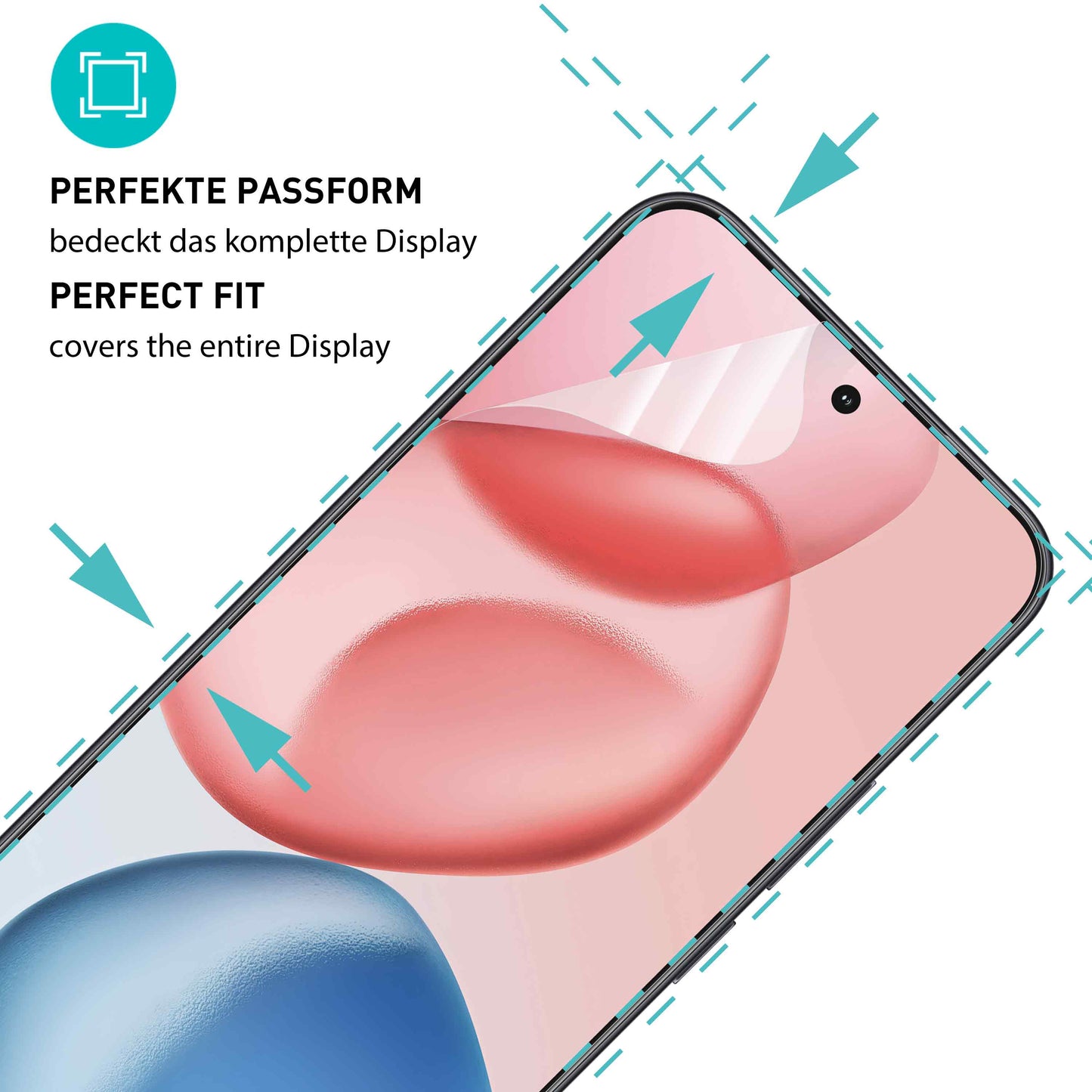 smartect TPU Schutzfolie Klar für Honor 400, 2 x Front