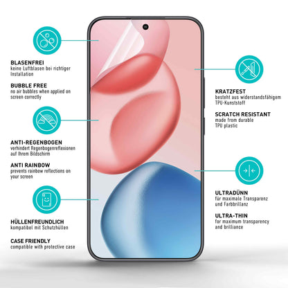 smartect TPU Schutzfolie Klar für Honor 400, 2 x Front