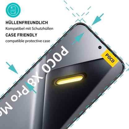 smartect Schutzglas Klar für Xiaomi Poco X8 Pro Max, 3 Stück