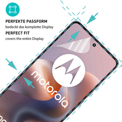 smartect TPU Schutzfolie Klar für Motorola Moto G86 5G, 2 x Front