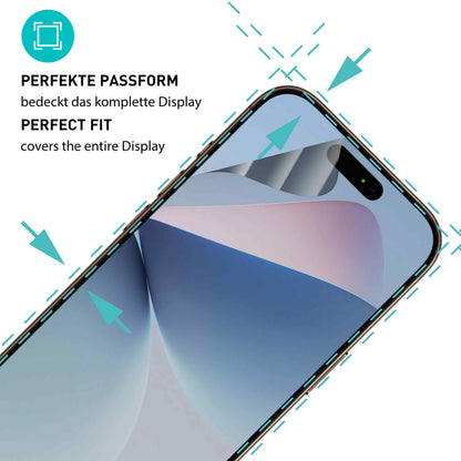 smartect TPU Schutzfolie Privacy für Apple iPhone 17, 2 x Front