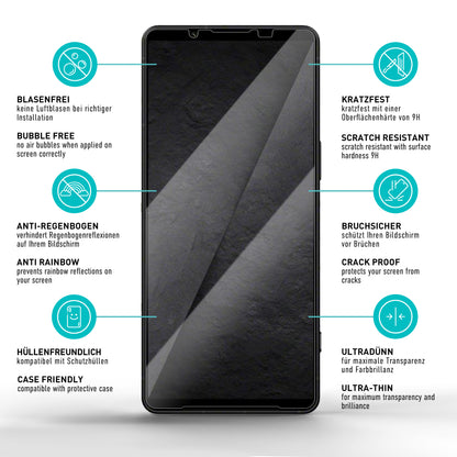 smartect Schutzglas Klar für Sony Xperia 1 VIII, 3 Stück