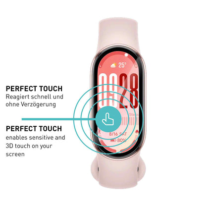 smartect TPU Schutzfolie Klar für Xiaomi Smart Band 10, 3 x Front