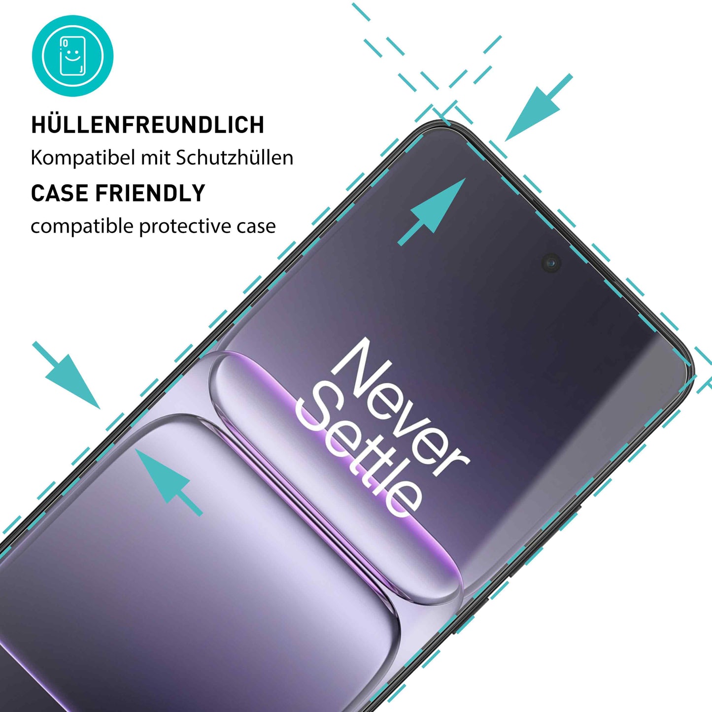 smartect Schutzglas Klar für OnePlus Nord CE5, 3 Stück