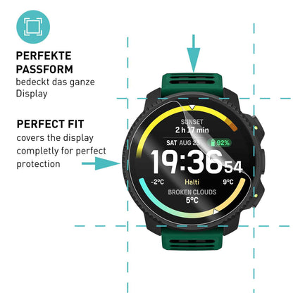 smartect TPU Schutzfolie Klar für Suunto Vertical 2, 3 x Front
