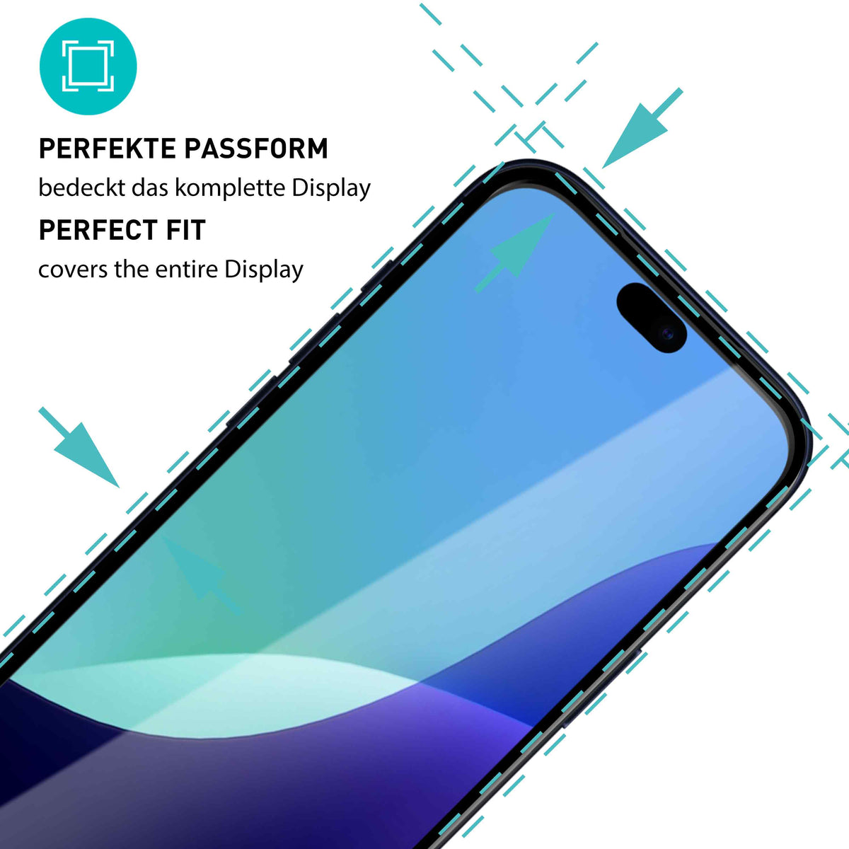 smartect Schutzglas Full Screen für Apple iPhone 18 Pro, 2 Stück + Positionierhilfe
