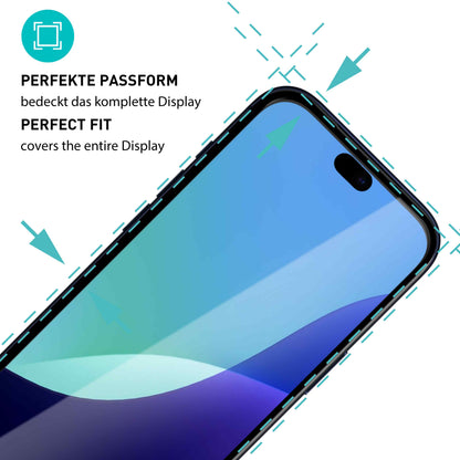 smartect Schutzglas Full Screen für Apple iPhone 18 Pro, 2 Stück + Positionierhilfe