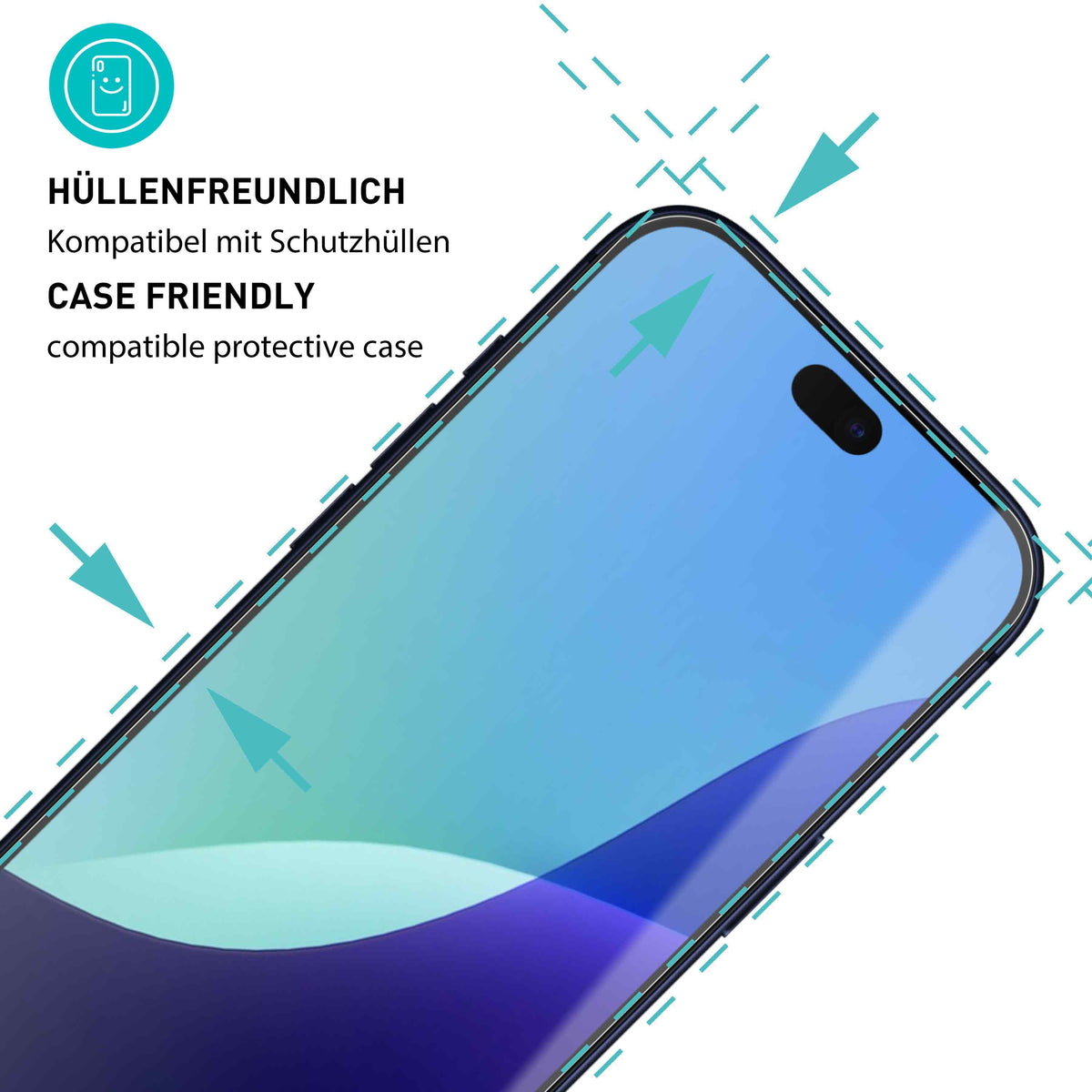 smartect Schutzglas Klar für Apple iPhone 18 Pro, 3 Stück