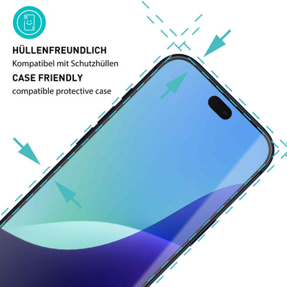 smartect Schutzglas Klar für Apple iPhone 18 Pro, 3 Stück