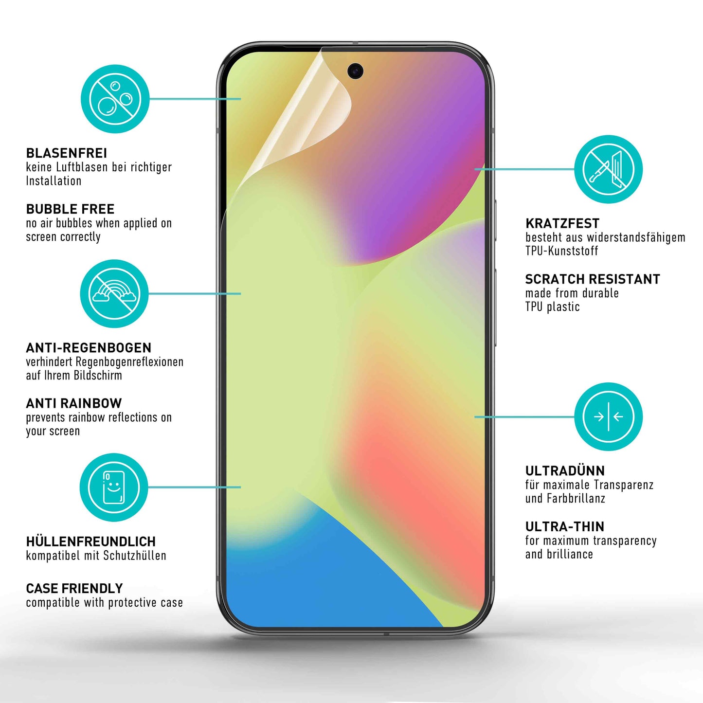 smartect TPU Schutzfolie Matt für Google Pixel 10, 2 x Front