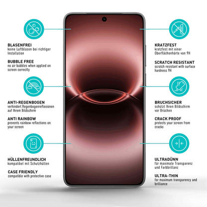 smartect Schutzglas Klar für Vivo X300 Ultra, 3 Stück