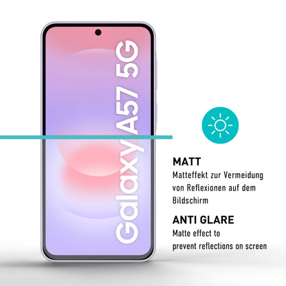 smartect Schutzglas Full Screen Matt für Samsung Galaxy A57 5G, 2 Stück