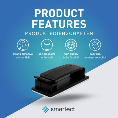 smartect Kabelclip selbstklebend 4,6x1,8 cm, 30 Stück